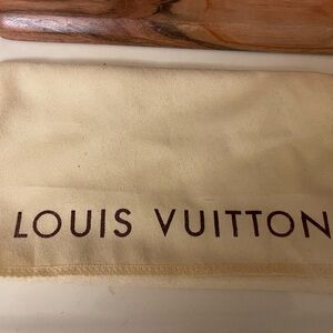 Louis Vuitton Dust Bag in Cream with Brown Logo